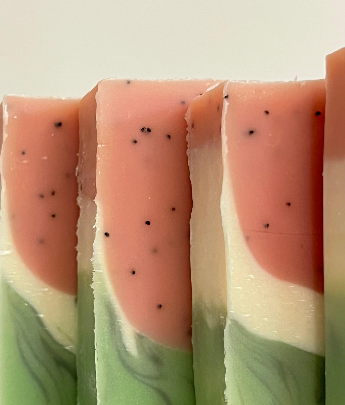 Watermelon Poppy Seed Bar Soap