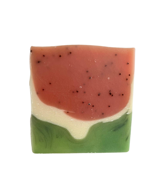 Watermelon Poppy Seed Bar Soap
