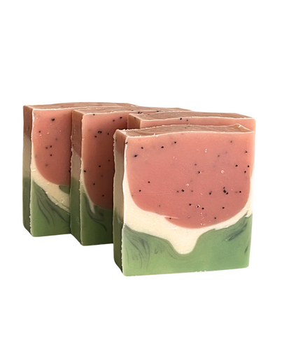 Watermelon Poppy Seed Bar Soap